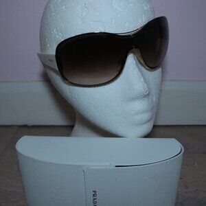 Prada Oversized Wrap Rectangle Sunglasses